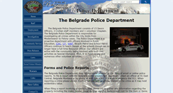 Desktop Screenshot of belgradepolice.net