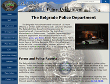 Tablet Screenshot of belgradepolice.net